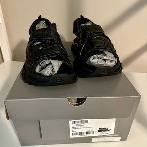 Balenciaga Women’s Black Track Sandal Size 40 IT • 9.5 US. New In Box